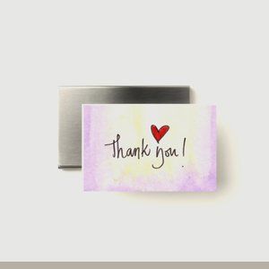 Thank You Card 100 pieces,3 1/2" x 2”